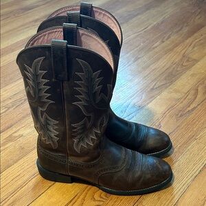 Ariat Brown Western Leather Cowboy Boots